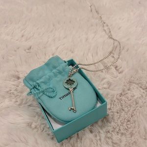 Tiffany Sterling Silver Enamel Knot Key